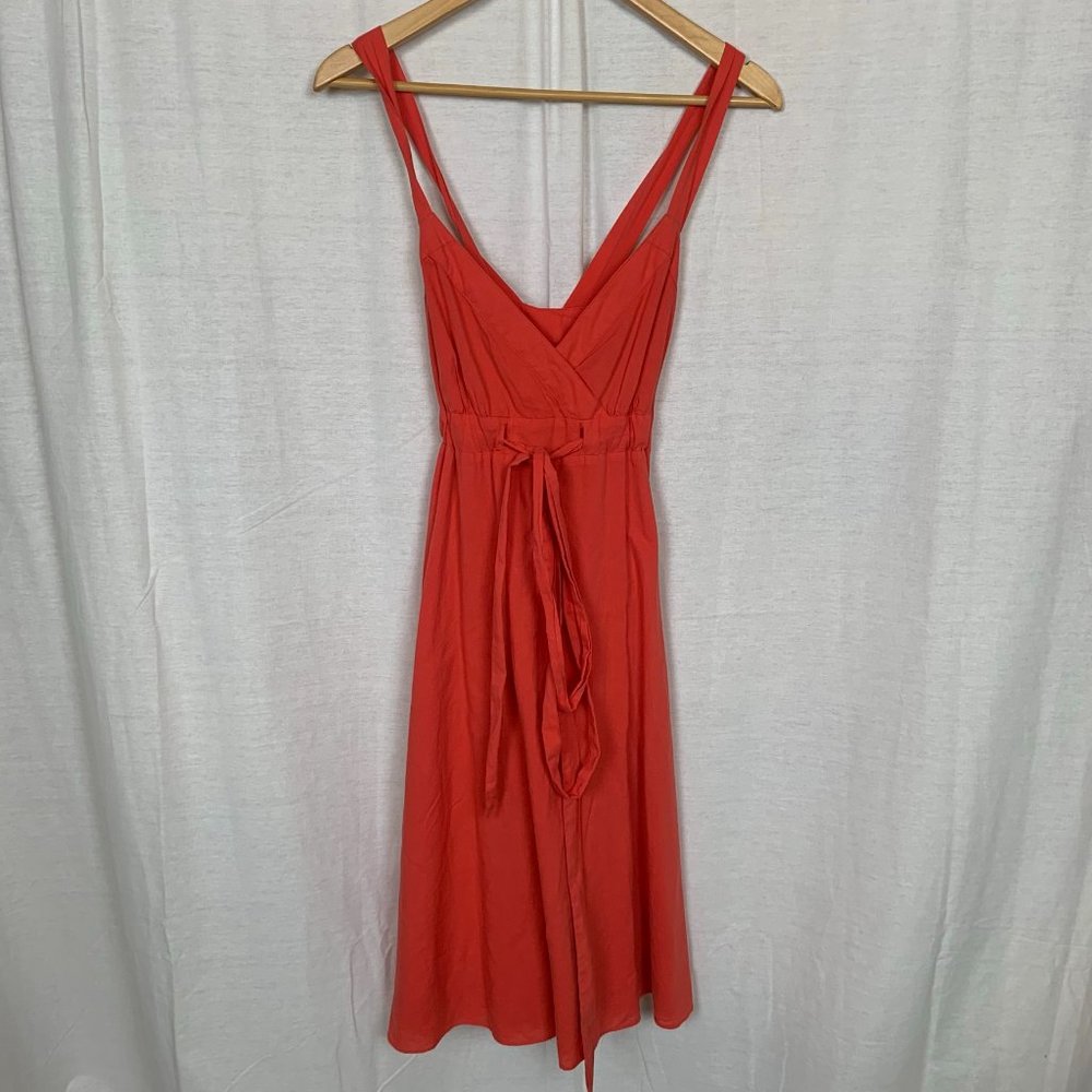 Maeve Red Midi Wrap Dress
